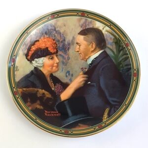 1987 Norman Rockwell's Love's Reward Collectors Plate
